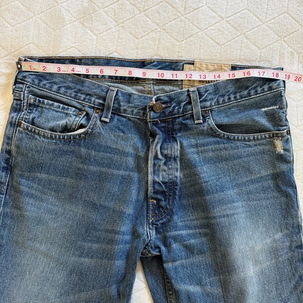 Hollister Vintage Boomer Low Rise Slim Boot Denim Jeans Mens 36x32